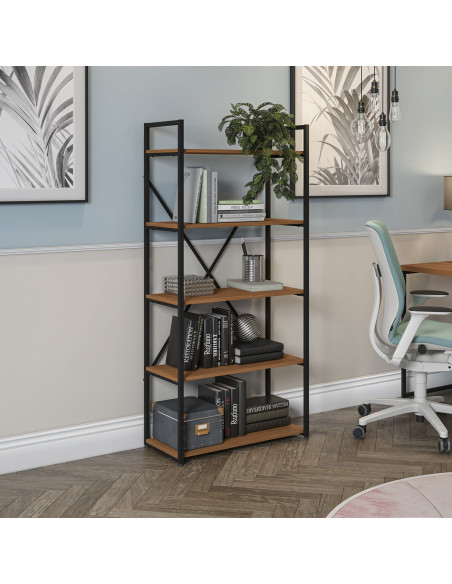 Estante industrial Novi 5 niveles canela