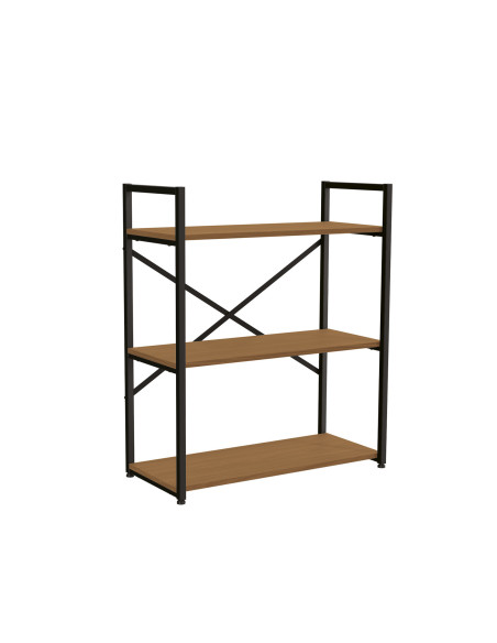 Estante industrial Novi 3 niveles canela