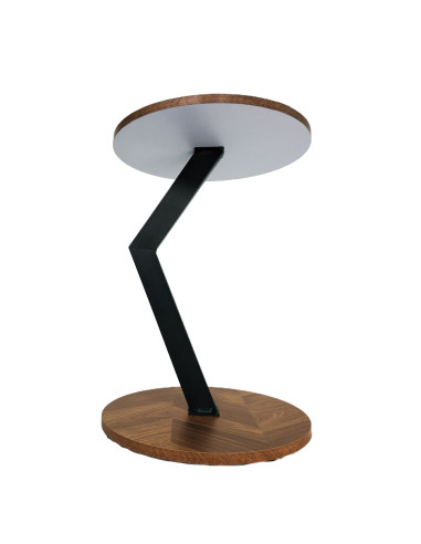 Mesa Lateral Amy 40x40x55 cm Estructura Metal - Muebles Living