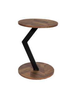 Mesa Lateral Amy 40x40x55 cm Estructura Metal - Muebles Living