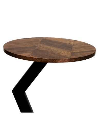 Mesa Lateral Amy 40x40x55 cm Estructura Metal - Muebles Living