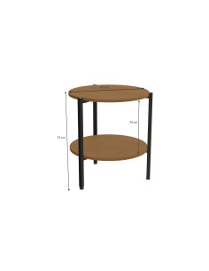 Mesa centro Roma canela 2