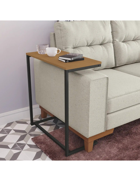 Mesa apoyo industrial Munich canela