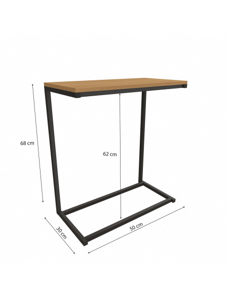 Mesa apoyo industrial Munich canela