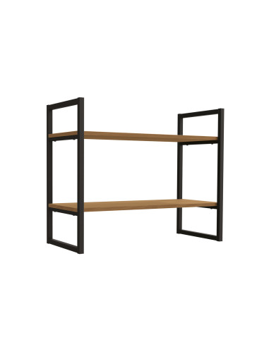 Repisa industrial Illinois 2 niveles canela