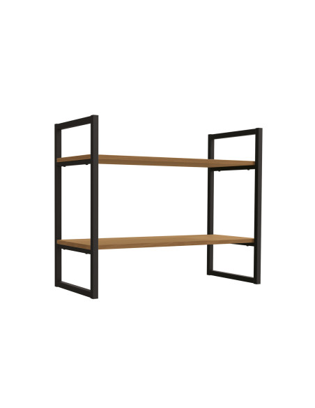 Repisa industrial Illinois 2 niveles canela