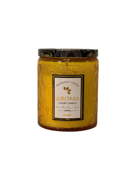 Vela Frasco Amarillo 7x9cm - Decoración Elegante y Versátil