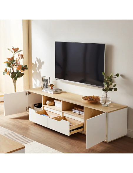 Rack TV Soho - Mueble Moderno para Centro de Entretenimiento