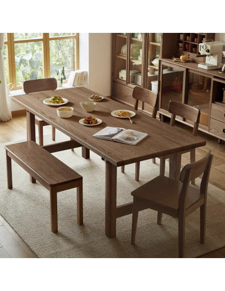 Mesa de comedor  6 puestos nogal