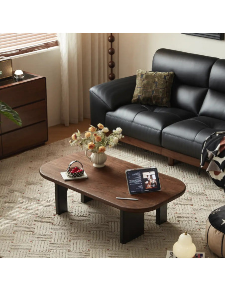 Mesa centro Tierra café