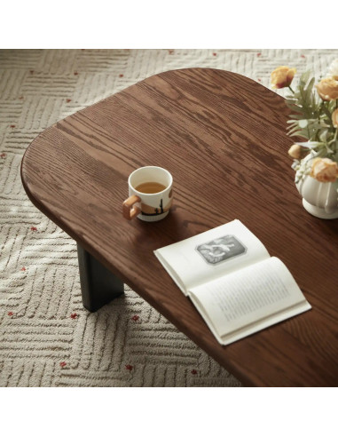 Mesa centro Tierra café