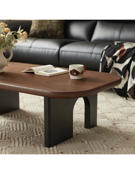 Mesa centro Tierra café