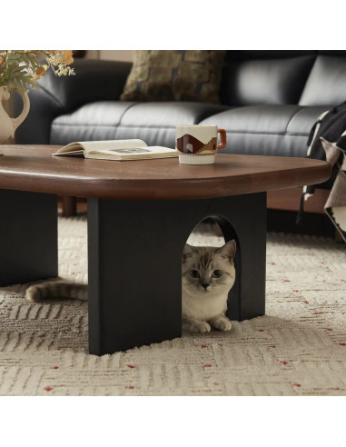 Mesa centro Tierra café