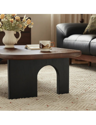 Mesa centro Tierra café