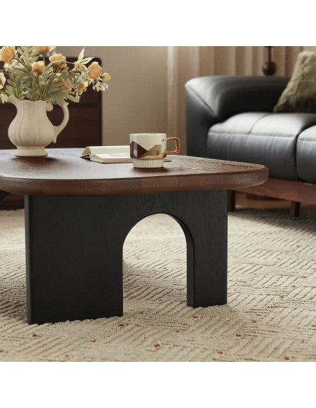 Mesa centro Tierra café