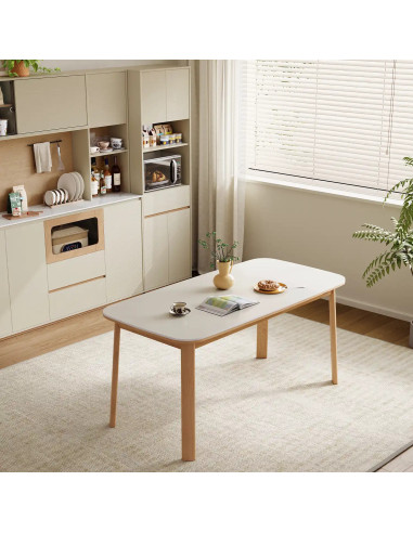 Mesa comedor 4 puestos Nova blanco