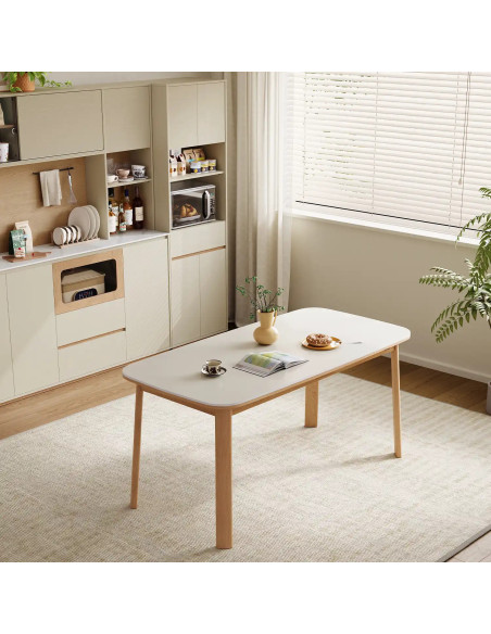 Mesa comedor 4 puestos Nova blanco