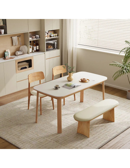 Mesa comedor 4 puestos Nova blanco