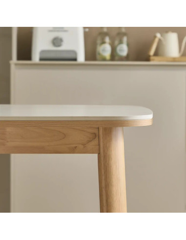 Mesa comedor 4 puestos Nova blanco