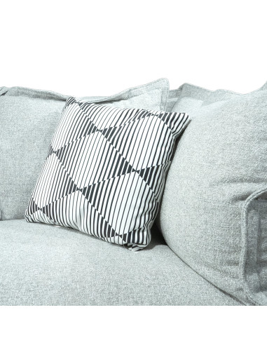 Sofá 3 Cuerpos Holiday Gris Oscuro - Muebles de Living