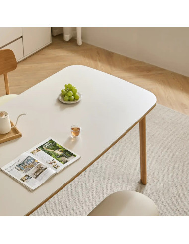 Mesa comedor 6 puestos Nova blanco