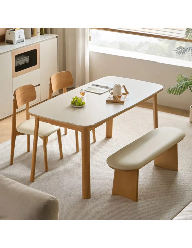 Mesa comedor 6 puestos Nova blanco