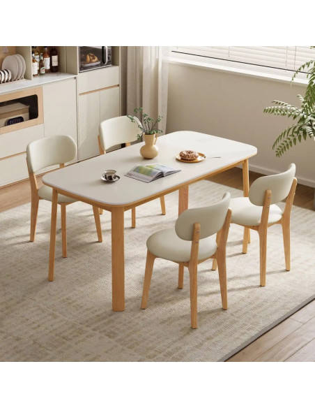 Mesa comedor 6 puestos Nova blanco