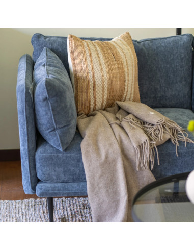 Sofá 3 Cuerpos Dayton Azul - Mueble de Living Cómodo y Duradero