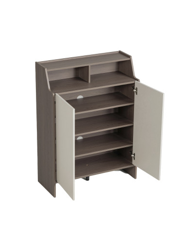 Zapatero 2 puertas Vittoria nogal