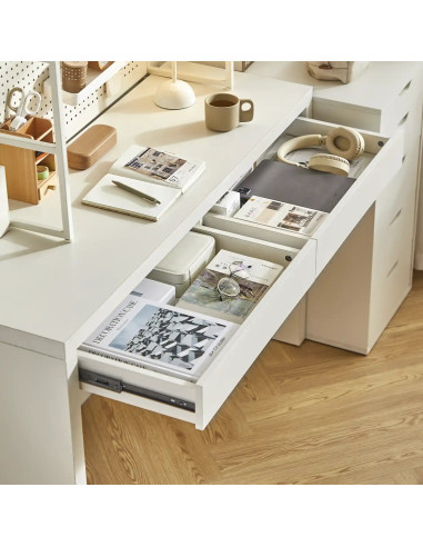 Escritorio 2 cajones Letty blanco