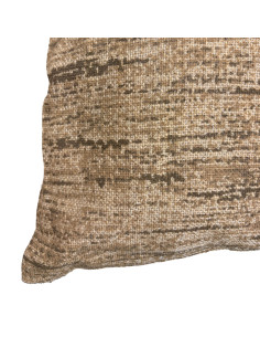 Cojín de Yute y Algodón 45x45cm - Decoración Rústica 2