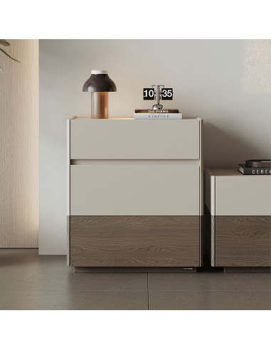 Cómoda 3 cajones Aura nogal