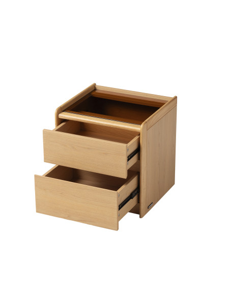 Velador 2 cajones Lucero madera