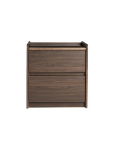 Velador 2 cajones Lucero nogal