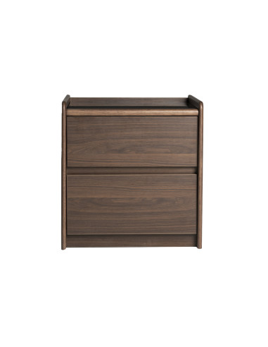 Velador 2 cajones Lucero nogal