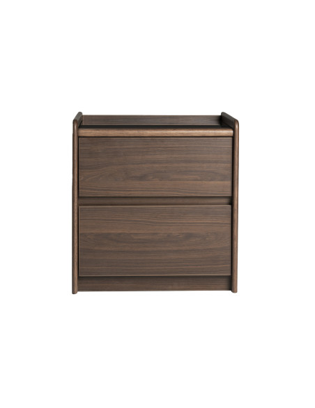 Velador 2 cajones Lucero nogal