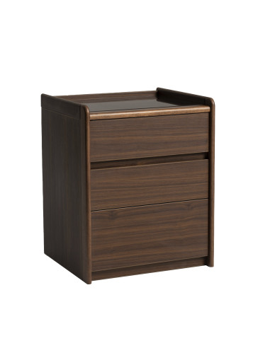 Velador 3 cajones Lucero nogal