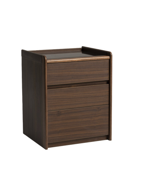 Velador 3 cajones Lucero nogal