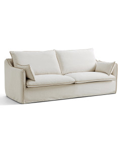 Sofá 3 cuerpos Limerick blanco 2