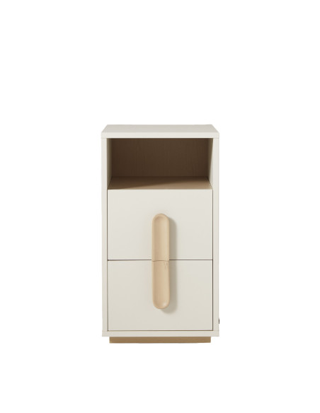 Velador 2 cajones Noctis madera