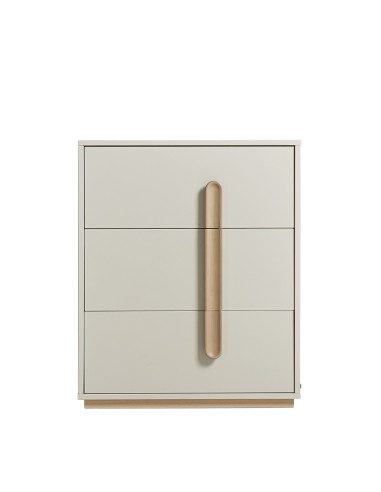 Velador 3 cajones Noctis madera