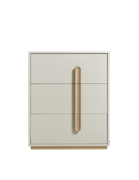 Velador 3 cajones Noctis madera