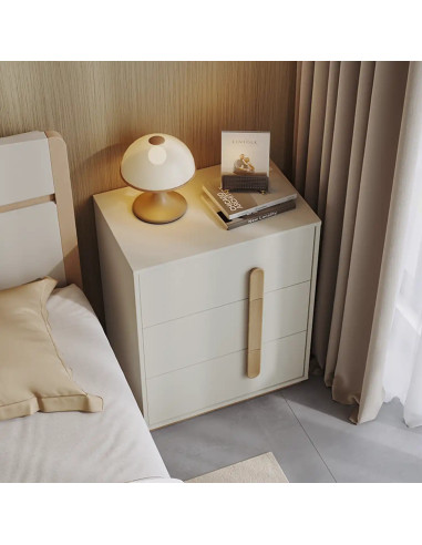 Velador 3 cajones Noctis madera