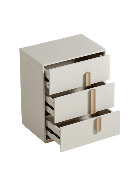 Velador 3 cajones Noctis madera