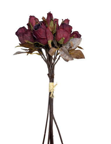 Ramo Rosas Secas Artificial Morado - Decoración Natural