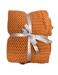 Manta 130x170cm Naranja - Textil Hogar de Calidad