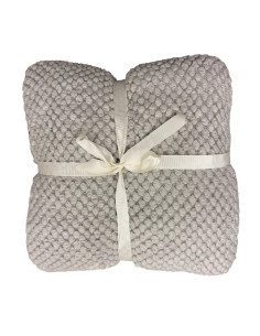 Manta Tejida Gris 127x125 cm - Calidez y Comodidad para tu Hogar