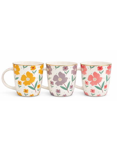 Tazón cerámica flores 350ml