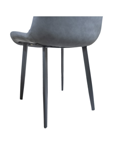 Juego comedor 4 sillas Daga gris