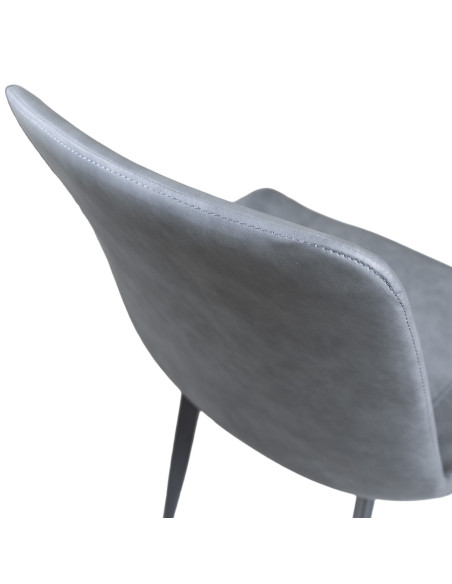 Juego comedor 4 sillas Daga gris